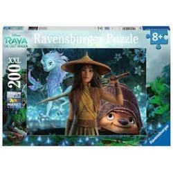 Ravensburger - Puzzle 200 pièces XXL - Raya, Tuk Tuk et Sisu - Disney Raya et le dernier dragon