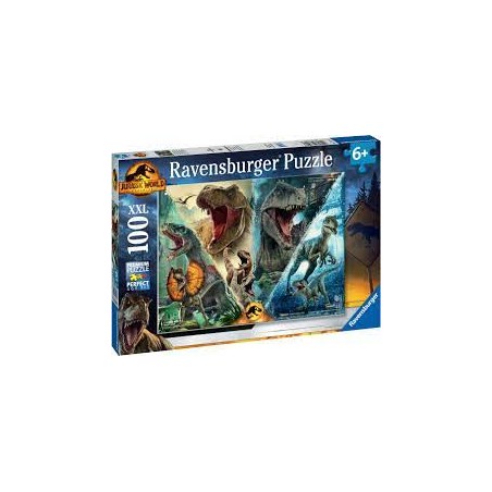 Ravensburger - Puzzle 100 pièces XXL - Les espèces de dinosaures - Jurassic World 3