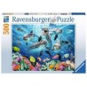Ravensburger - Puzzle 500 pièces - Dauphins sur le récif de corail