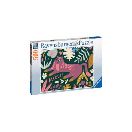 Ravensburger - Puzzle 500 pièces - Chat tendance