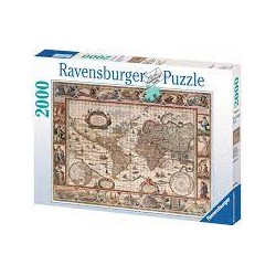 Ravensburger - Puzzle 2000 pièces - Mappemonde 1650