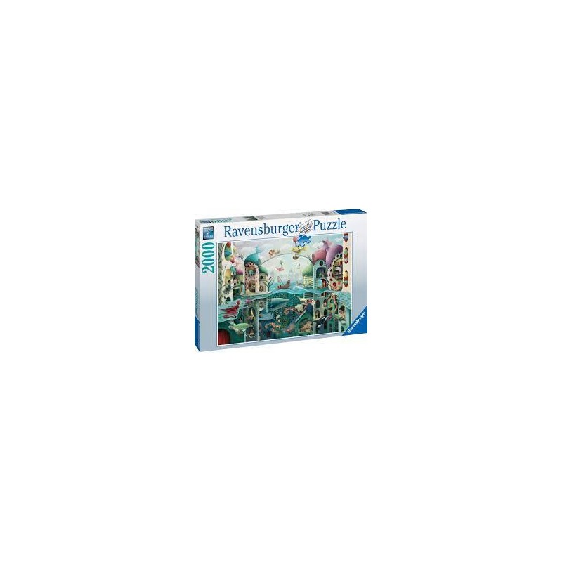 Ravensburger - Puzzle 2000 pièces - Si les poissons pouvaient marcher - Demelsa Haughton