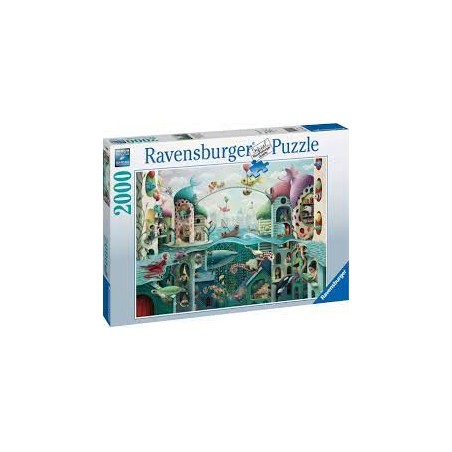 Ravensburger - Puzzle 2000 pièces - Si les poissons pouvaient marcher - Demelsa Haughton