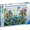 Ravensburger - Puzzle 2000 pièces - Si les poissons pouvaient marcher - Demelsa Haughton