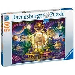 Ravensburger - Puzzle 500 pièces - Système solaire doré