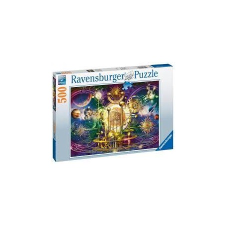 Ravensburger - Puzzle 500 pièces - Système solaire doré