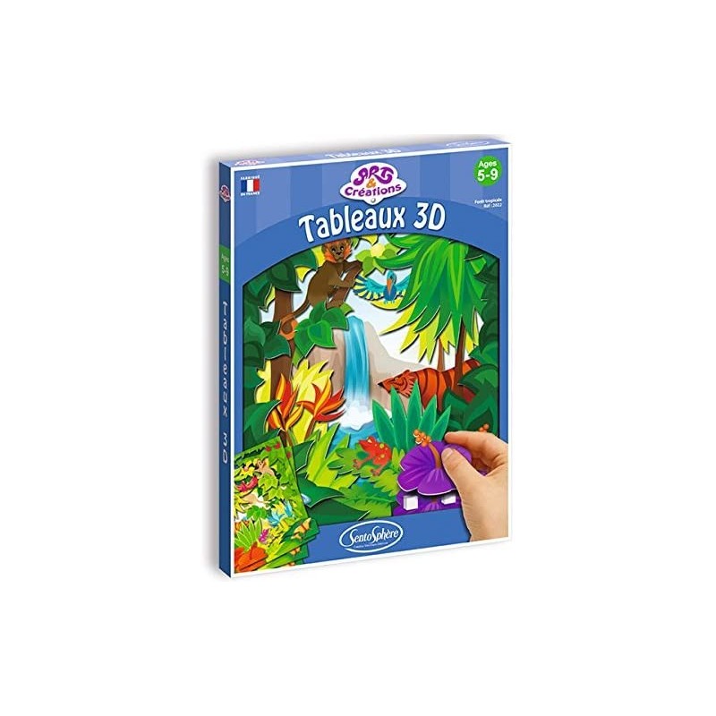 Sentosphère - 2022 - Kit d'activité - Tableaux 3D - Forêt tropicale