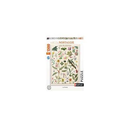 Nathan - Puzzle 1500 pièces - Les plantes - Muséum national d'Histoire naturelle