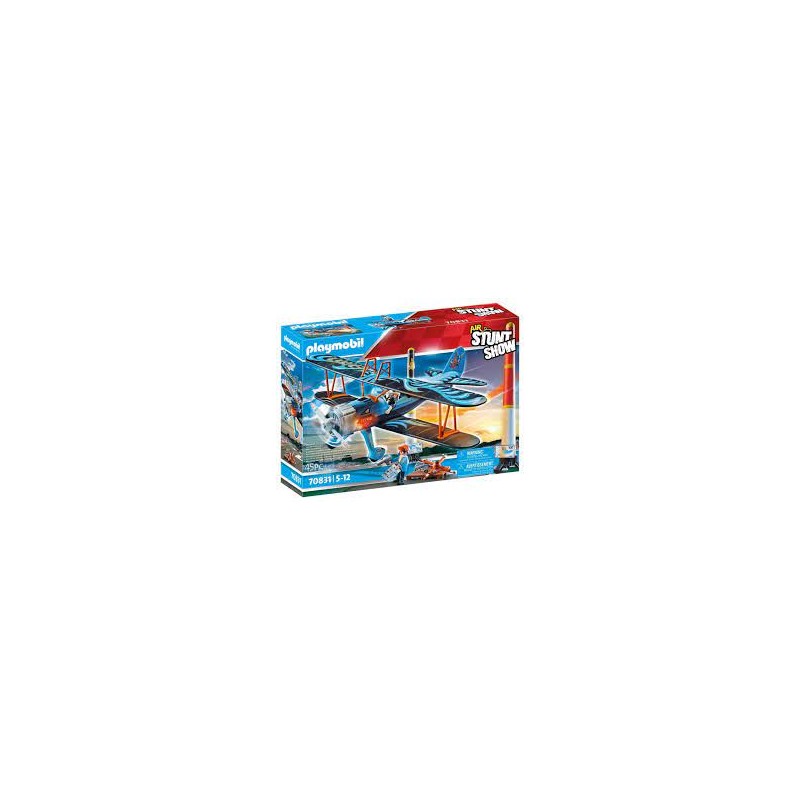 Playmobil - 70831 - Air Stuntshow - Air Stuntshow Biplan ""Phénix