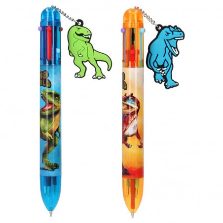 Depesche - Dino World - Stylo 6 couleurs