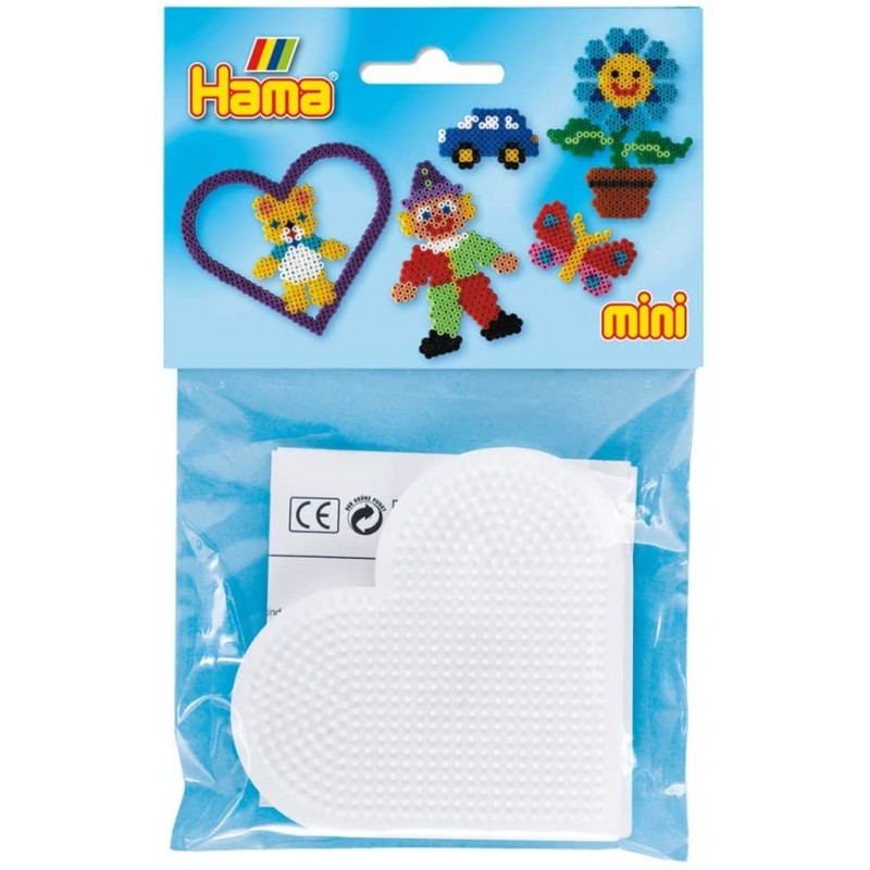 Hama - Perles - 5203H - Taille Mini - Sachet de 2 plaques coeur