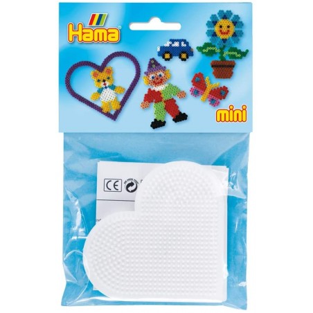 Hama - Perles - 5203H - Taille Mini - Sachet de 2 plaques coeur