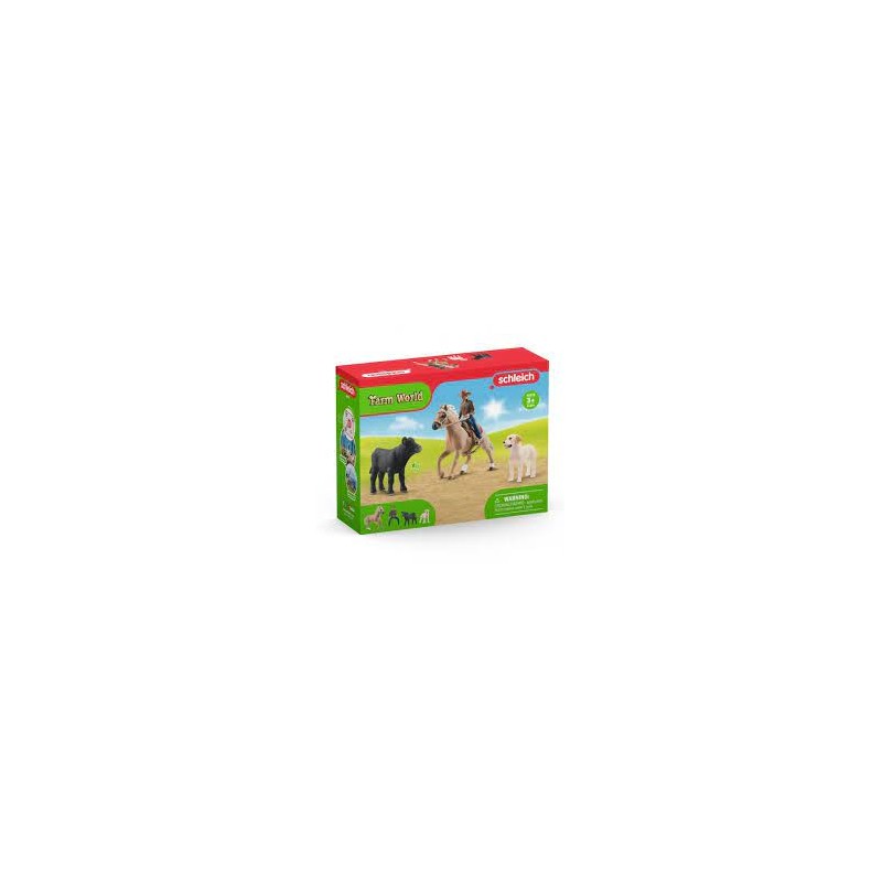 Schleich - 42578 - Farm World - Aventures d'équitation Western