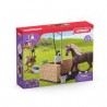 Schleich - 42438 - Horse Club - Box de lavage pour chevaux Emily et Luna