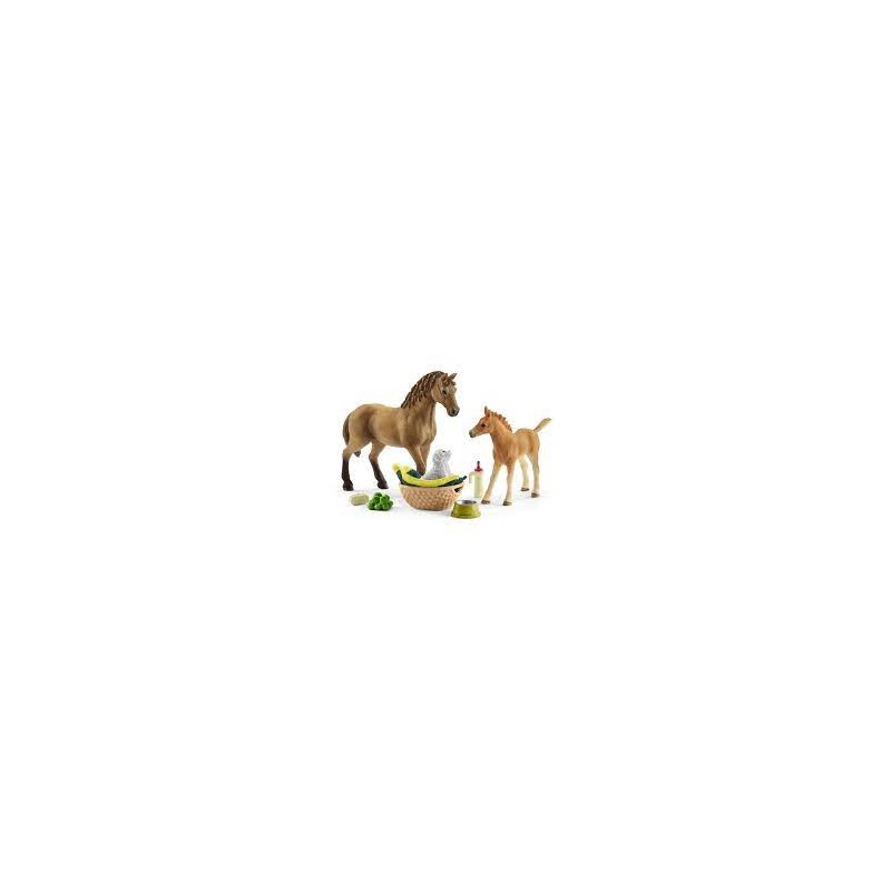 Schleich - 42432 - Horse Club - Les soins pour bébé animaux d'Horse Club Sarah