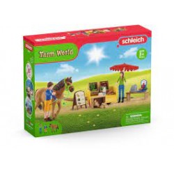 Schleich - 42528 - Farm World - Étal mobile de la ferme