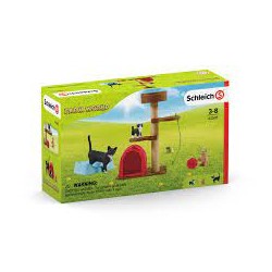 Schleich - 42501 - Farm World - Divertissement pour chats mignons