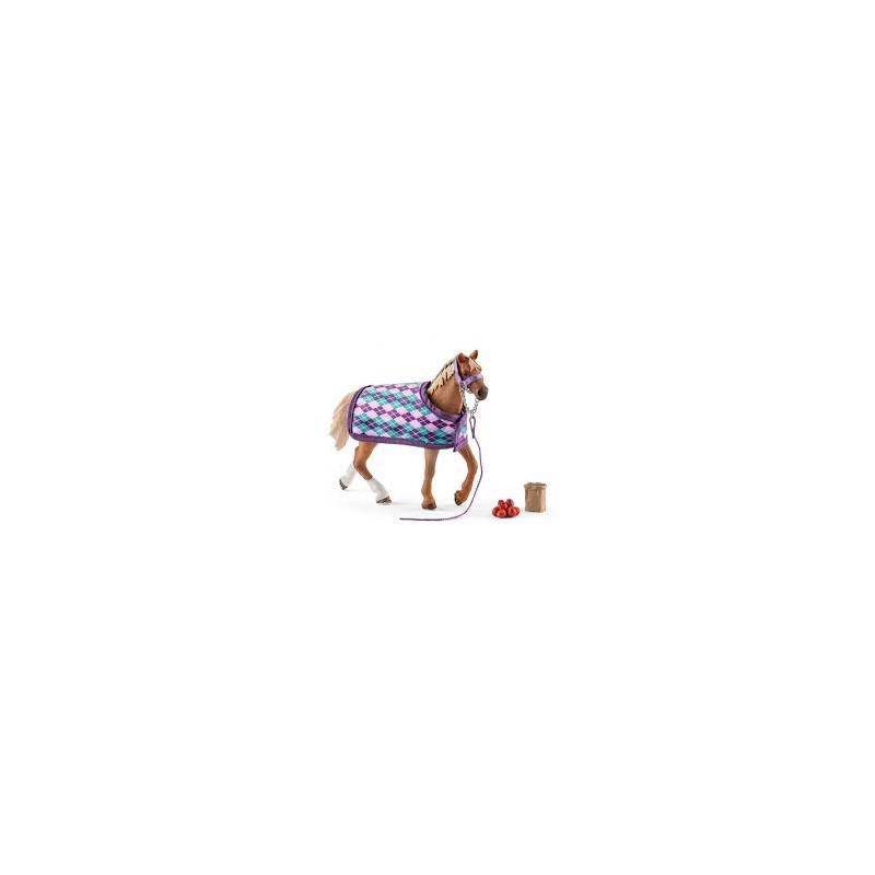 Schleich - 42360 - Horse Club - Pur-sang anglais avec couverture