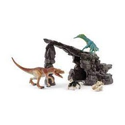 Schleich - 41461 - Dinosaure - Kit de dinosaures avec grotte