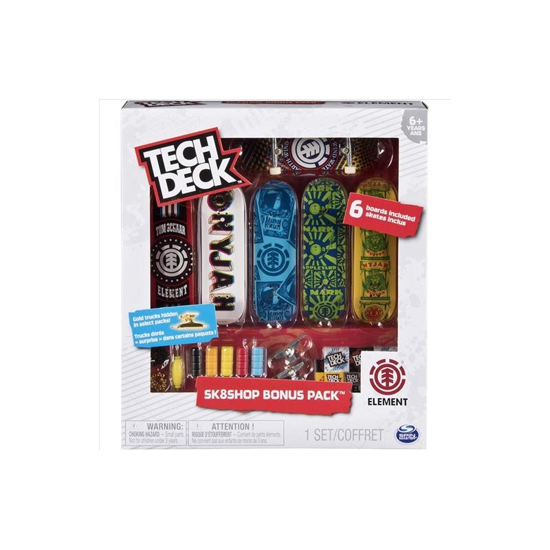 Tech Deck - Pack deluxe - 6 mini skate board à fabriquer
