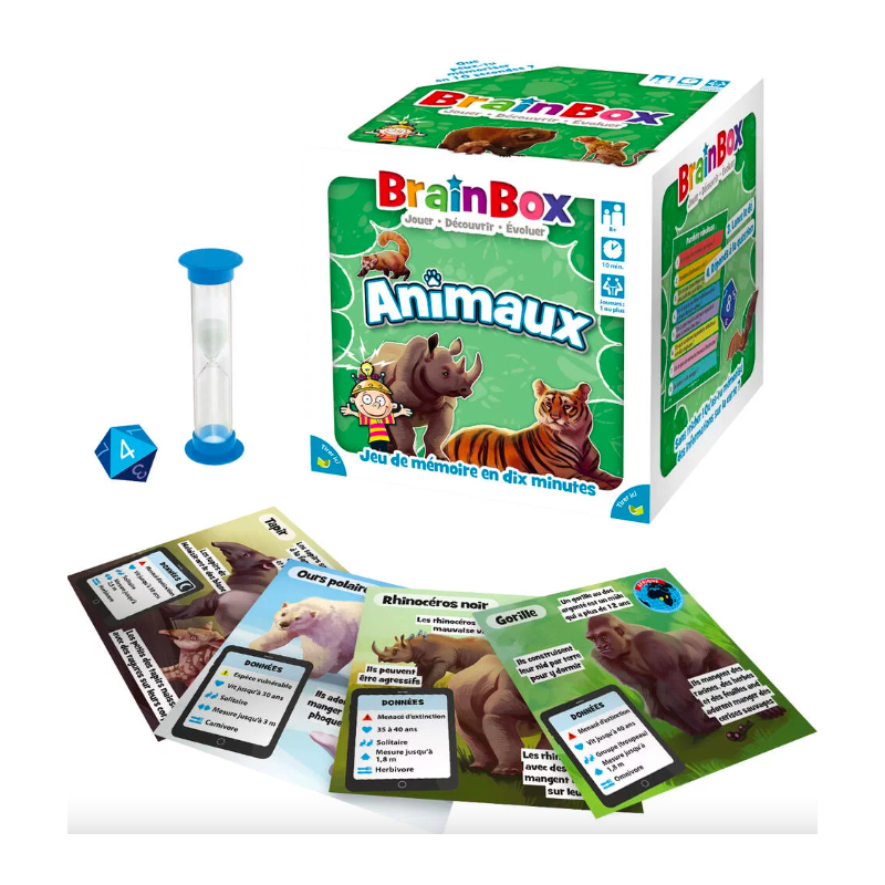 Asmodee - Jeu de société éducatif - Brainbox - Animaux