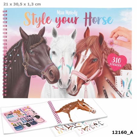 Depesche - Miss Melody - Album à colorier - Style your horse
