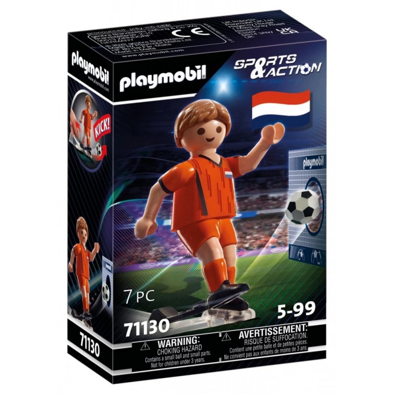 Playmobil - 71130 - Football - Joueur néerlandais