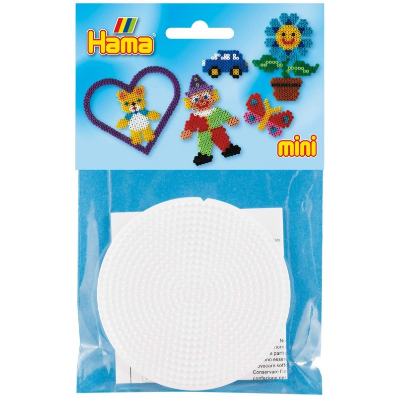 Hama - Perles - 5205H - Taille Mini - Sachet de 2 plaques ronde
