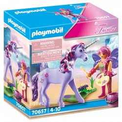 Playmobil - 70657 - Fairies - Fée des arts avec licorne