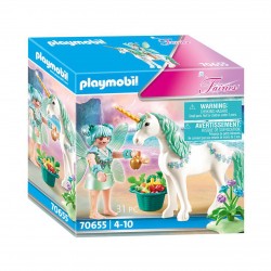 Playmobil - 70655 - Fairies - Fée des fruits avec licorne
