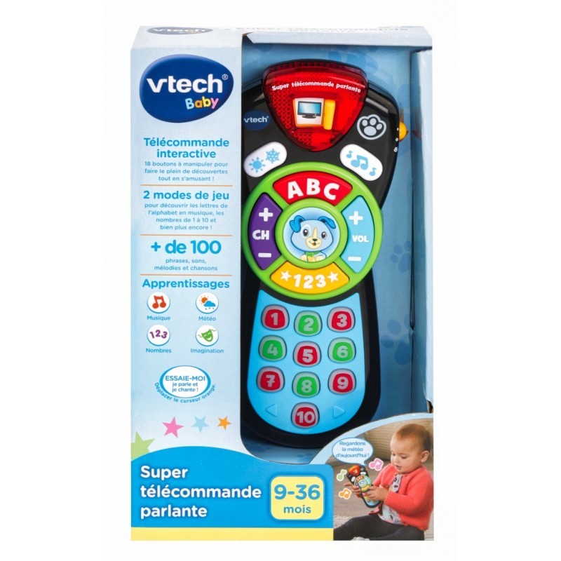 Vtech - Jouet électronique - Ma super première télécommande parlante