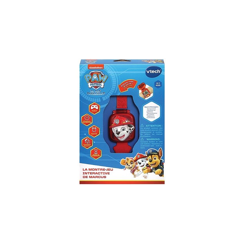 Vtech - Jouet électronique - Ma montre jeu Pat'Patrouille Marcus