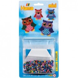 Hama - Perles - 5507 - Taille Mini - Blister de 2000 perles et plaque hibou