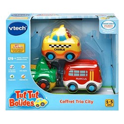 Vtech - Jouet électronique - Tut Tut Bolides - Coffret trio city