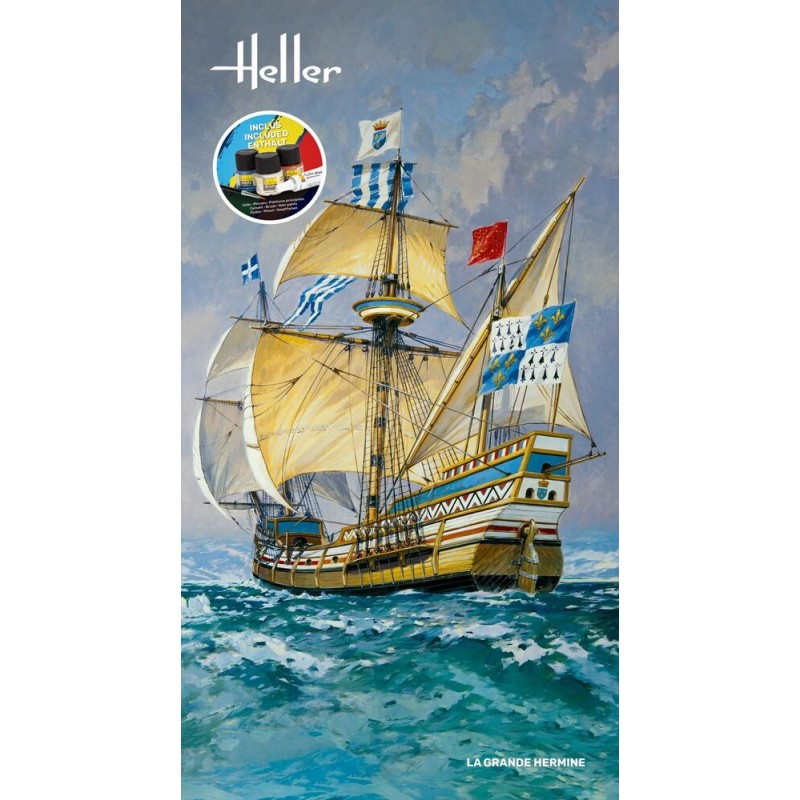Heller - Maquette - Bateau - Starter Kit - La grande Hermine