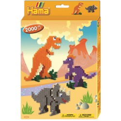 Hama - 3444 - Loisirs créatifs - Boîte petit modèle Midi - Le monde des dinosaures