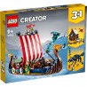 Lego - 31132 - Creator - Le bateau Viking et le serpent de Midgard