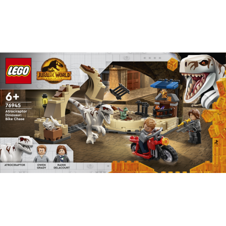 Lego - 76945 - Jurassic - La poursuite en moto de l'atrociraptor