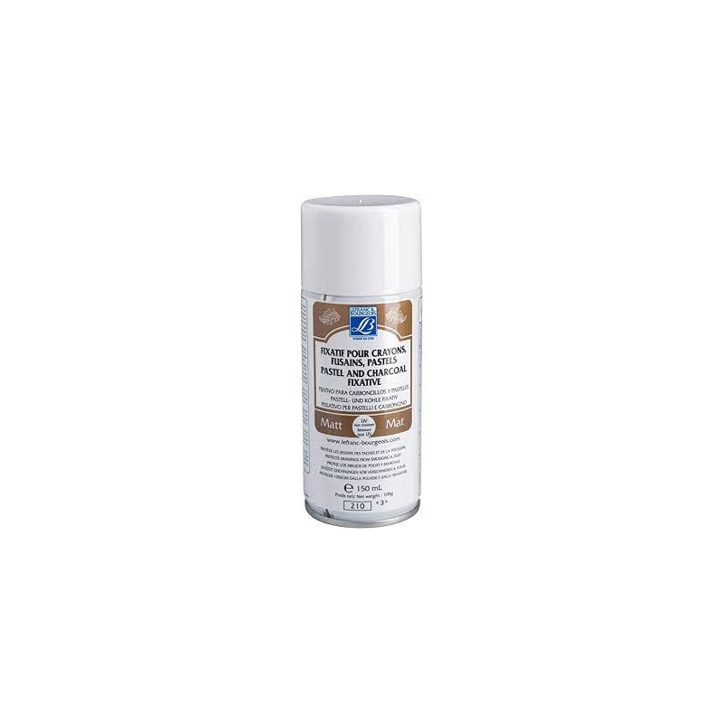 Lefranc Bourgeois - Additif - Spray fixatif pour crayon fusain et pastel - 150 ml
