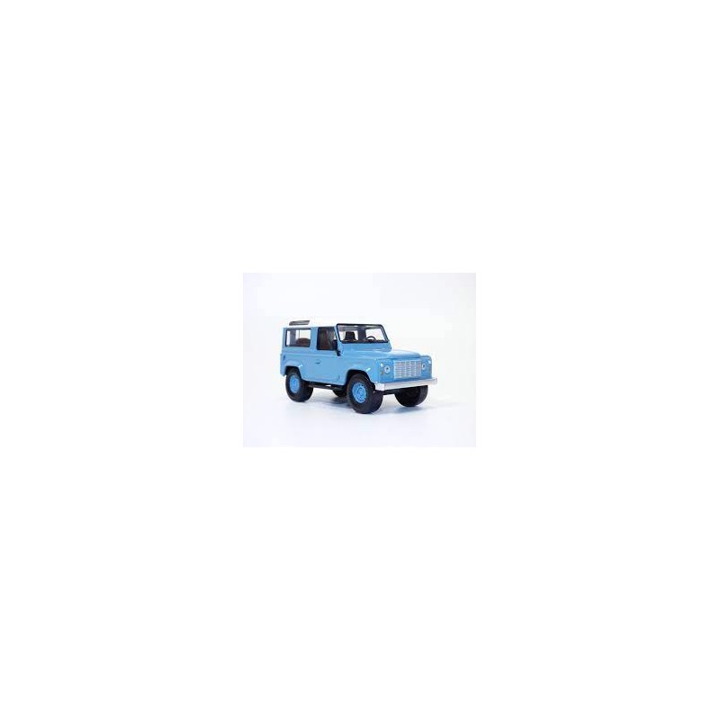 Norev - Véhicule miniature - Land Rover Defender 1995 - Blue and White