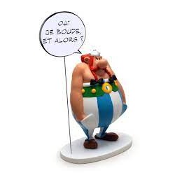 Plastoy - Figurine - 00126 - Astérix - Statuette - Obélix avec bulle