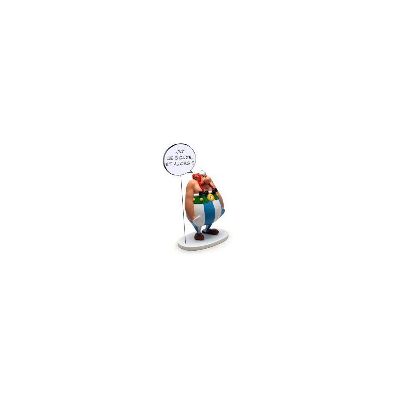 Plastoy - Figurine - 00126 - Astérix - Statuette - Obélix avec bulle