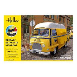Heller - Maquette - Voiture - Starter Kit - Renault Estafette Highroof