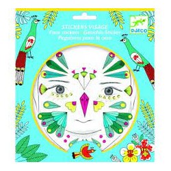 Djeco - DJ09210 - Stickers visages - Oiseau