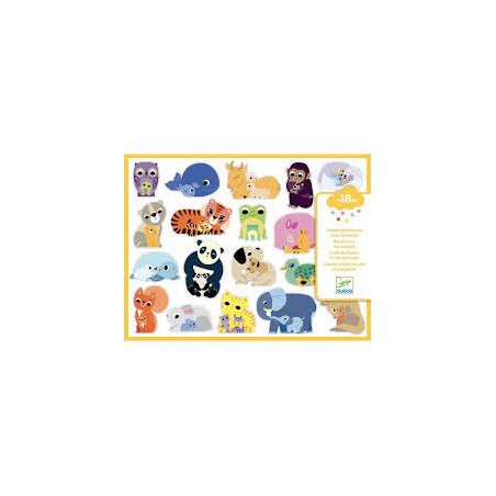 Djeco - DJ09077 - Stickers des petits - Gommettes Mamans Bébés