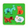 Djeco - DJ01061 - Puzzles gros boutons - Family Farm