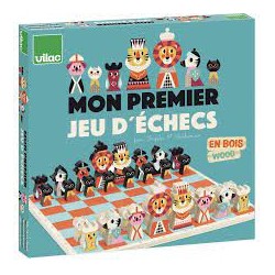 Vilac - Jeu de société - Mon premier jeu d'échecs en bois