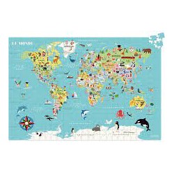Vilac - Puzzle 500 pièces - Carte du monde