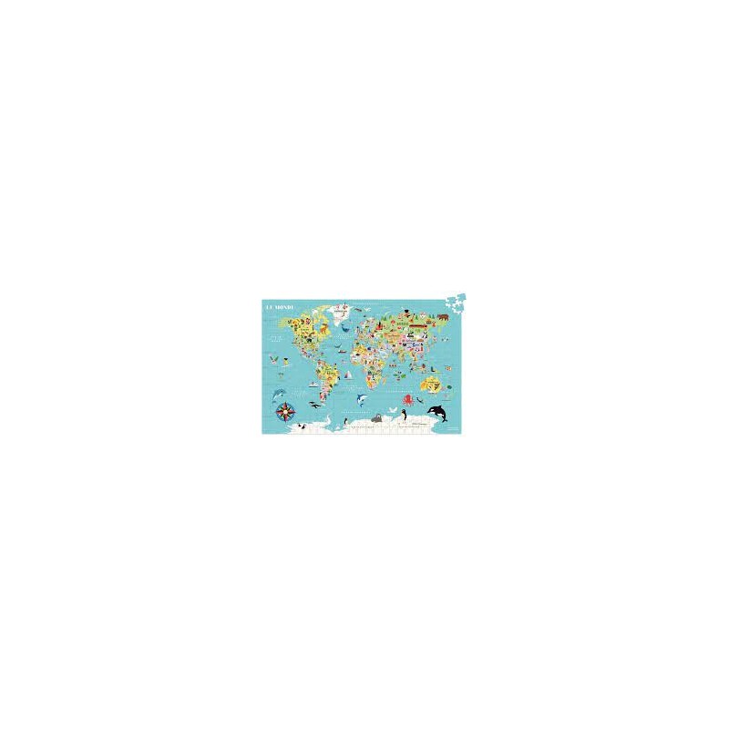 Vilac - Puzzle 500 pièces - Carte du monde