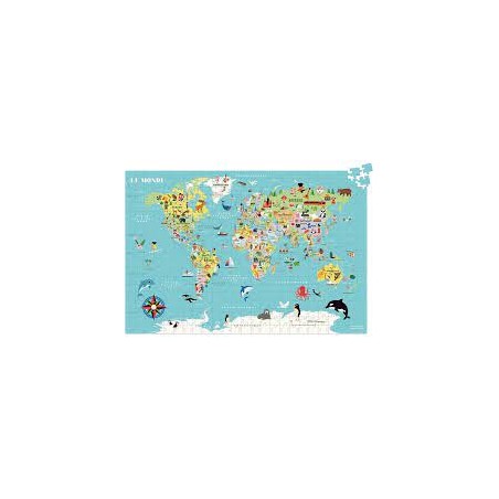 Vilac - Puzzle 500 pièces - Carte du monde